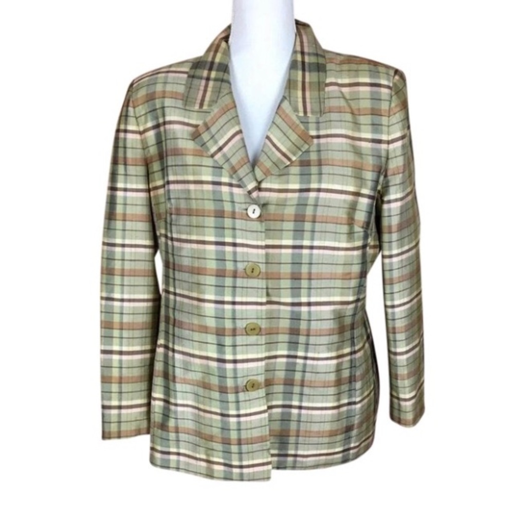💚💚BURBERRY💛💛100% SILK BLAZER💚💚